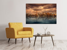 Load image into Gallery viewer, Canvas print Toronto at dusk
