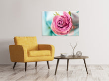 Load image into Gallery viewer, Canvas print Roseblossom in pink
