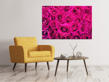 Load image into Gallery viewer, Canvas print Rose petals in pink
