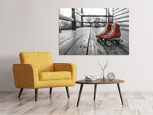 Load image into Gallery viewer, Canvas print Retro roller skates
