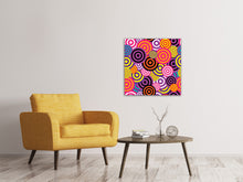 Load image into Gallery viewer, Canvas print Colorful retro circles
