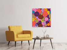 Load image into Gallery viewer, Canvas print Colorful retro circles
