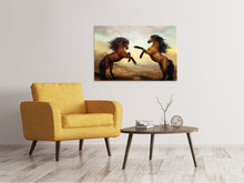 Load image into Gallery viewer, Canvas print Two wild horses
