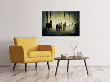 Load image into Gallery viewer, Canvas print Horses in the forest
