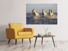 Load image into Gallery viewer, Canvas print Horses in the sea
