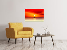 Load image into Gallery viewer, Canvas print A fisherman in the sunset
