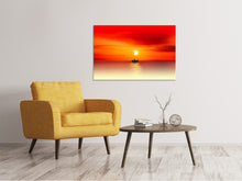 Load image into Gallery viewer, Canvas print A fisherman in the sunset
