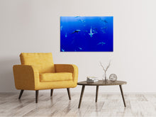 Load image into Gallery viewer, Canvas print In the shark tank
