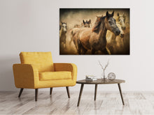 Load image into Gallery viewer, Canvas print Painting wild horses
