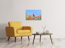 Load image into Gallery viewer, Canvas print The poppy in the flower meadow
