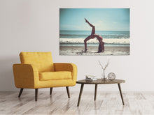 Load image into Gallery viewer, Canvas print Beach gymnastics
