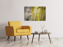 Load image into Gallery viewer, Canvas print XL Buddha head
