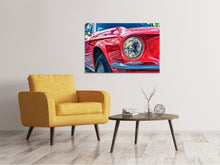 Load image into Gallery viewer, Canvas print Red vintage car
