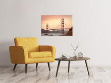 Load image into Gallery viewer, Canvas print Golden Gate Bridge in the evening light
