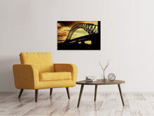 Load image into Gallery viewer, Canvas print Bridge in the evening light
