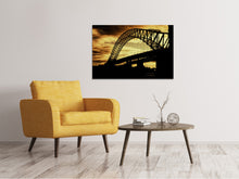 Load image into Gallery viewer, Canvas print Bridge in the evening light

