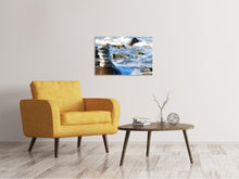 Load image into Gallery viewer, Canvas print Stone pile at the sea
