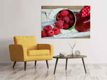 Load image into Gallery viewer, Canvas print Fresh raspberries

