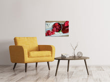 Load image into Gallery viewer, Canvas print Fresh raspberries
