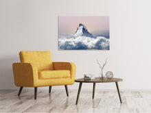 Load image into Gallery viewer, Canvas print Matterhorn in clouds
