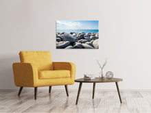 Load image into Gallery viewer, Canvas print Beach stones
