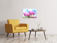 Load image into Gallery viewer, Canvas print Tulips in nature
