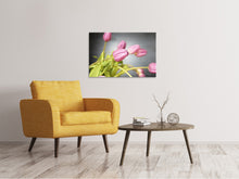 Load image into Gallery viewer, Canvas print The tulip bouquet in pink
