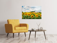 Load image into Gallery viewer, Canvas print Landscape with sunflowers

