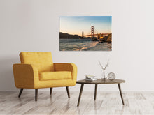 Load image into Gallery viewer, Canvas print At the Golden Gate Bridge

