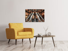 Load image into Gallery viewer, Canvas print Escalator in shopping mall
