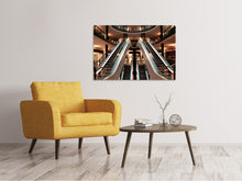 Load image into Gallery viewer, Canvas print Escalator in shopping mall
