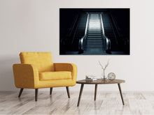 Load image into Gallery viewer, Canvas print Escalator in the dark
