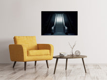 Load image into Gallery viewer, Canvas print Escalator in the dark
