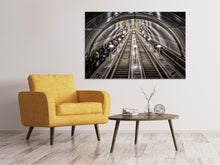Load image into Gallery viewer, Canvas print in the metro
