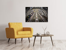 Load image into Gallery viewer, Canvas print in the metro
