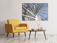 Load image into Gallery viewer, Canvas print Spiral staircase made of metal
