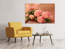 Load image into Gallery viewer, Canvas print Romantic tulip bouquet
