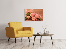 Load image into Gallery viewer, Canvas print Romantic tulip bouquet
