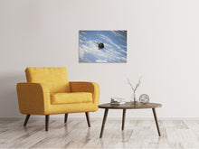 Load image into Gallery viewer, Canvas print A satellite above the clouds
