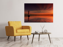 Load image into Gallery viewer, Canvas print Red sky at the lighthouse
