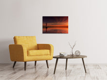 Load image into Gallery viewer, Canvas print Red sky at the lighthouse
