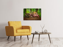 Load image into Gallery viewer, Canvas print Abandoned classic car

