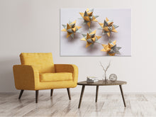 Load image into Gallery viewer, Canvas print Origami stars
