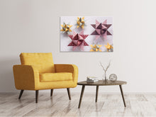 Load image into Gallery viewer, Canvas print Origami colorful stars
