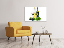 Load image into Gallery viewer, Canvas print White wine and red wine
