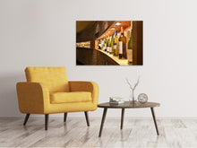 Load image into Gallery viewer, Canvas print In the wine bar
