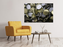 Load image into Gallery viewer, Canvas print Many bottle caps
