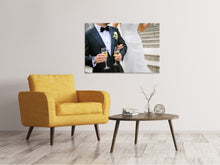 Load image into Gallery viewer, Canvas print Champagne for the wedding
