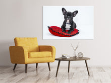 Load image into Gallery viewer, Canvas print Bulldog to fall in love
