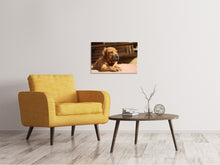 Load image into Gallery viewer, Canvas print Sad dog look
